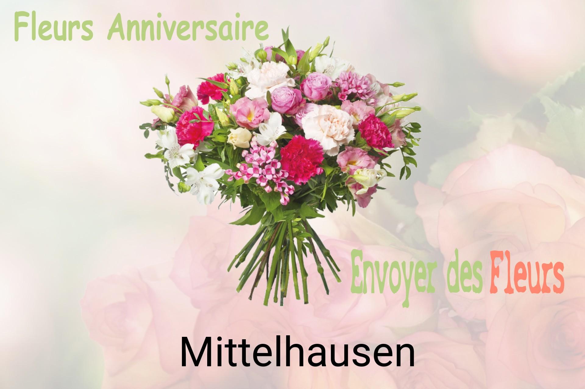 Bouquet de fleurs d’anniversaire livré à Mittelhausen