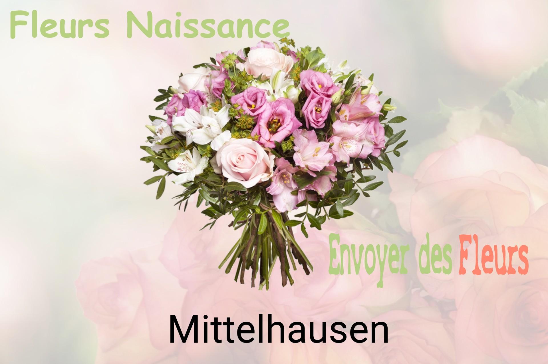 Bouquet de fleurs de naissance livré à Mittelhausen